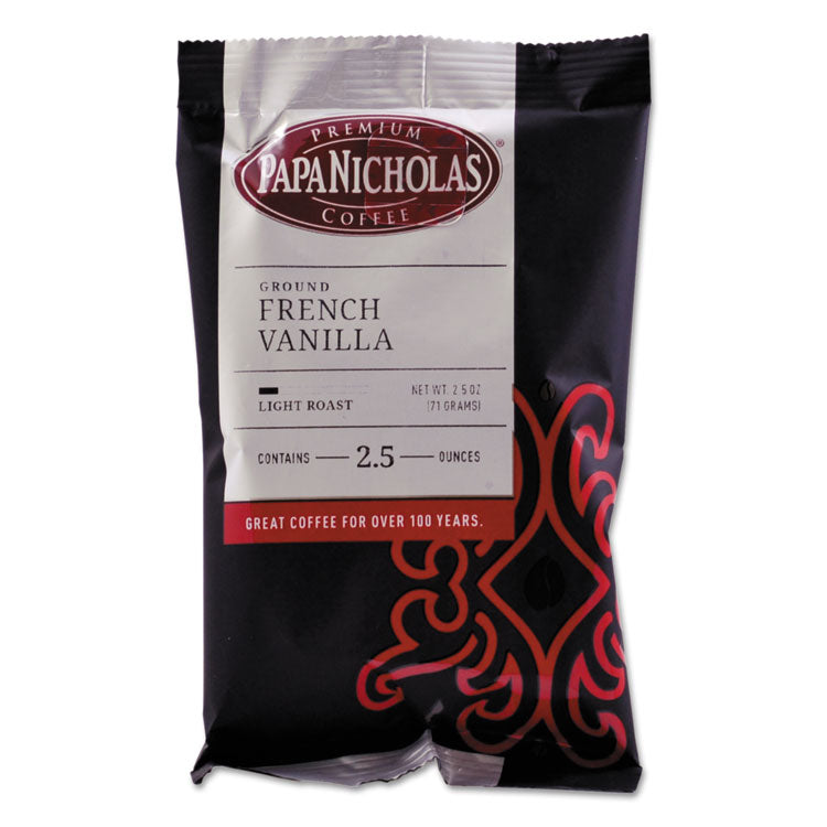 PapaNicholas Coffee - Premium Coffee, French Vanilla, 18/Carton