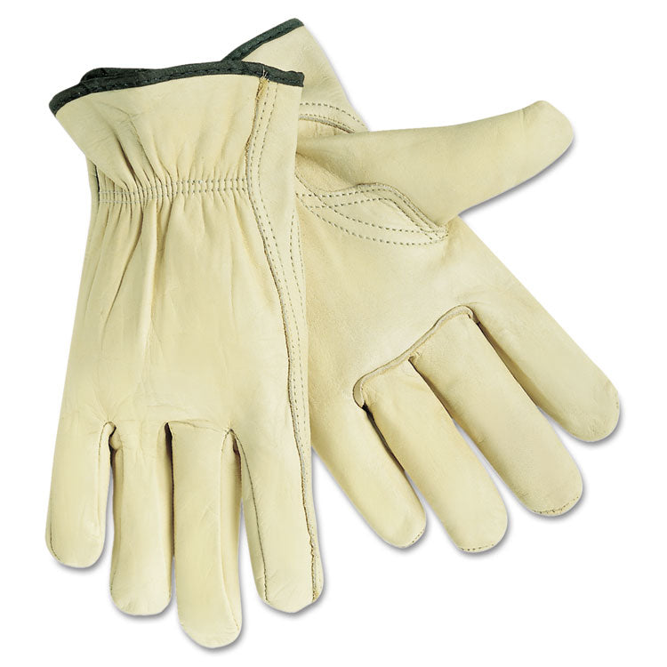 MCR Safety - Full Leather Cow Grain Gloves, X-Large, 1 Pair