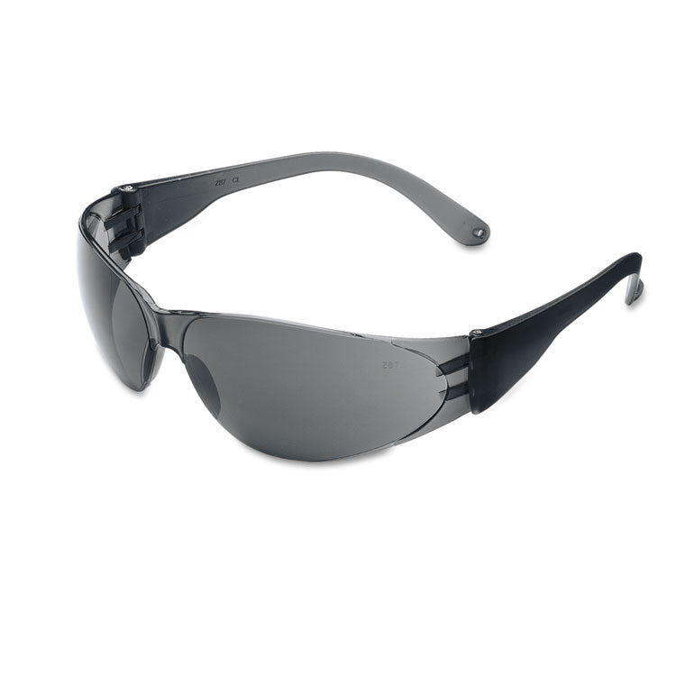 MCR Safety - Checklite Scratch-Resistant Safety Glasses, Gray Lens, 12/Box