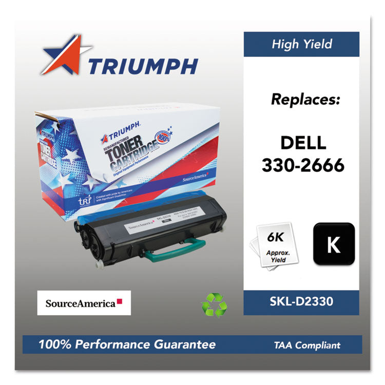 Triumph - 751000NSH1085 Remanufactured 330-2666 High-Yield Toner, 6,000 Page-Yield, Black