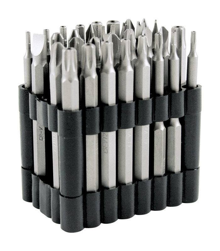 PERFORMANCE TOOL - Performance Tool Assorted 3 in. L Security Bit Set Multi-Material 32 pc
