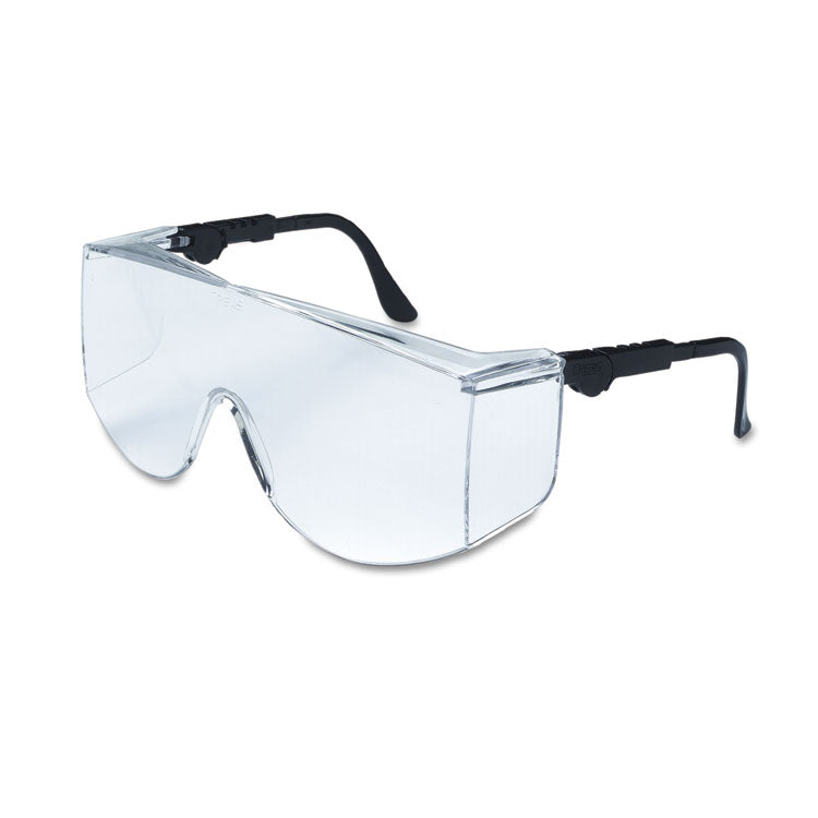 MCR Safety - Tacoma Wraparound Safety Glasses, Black Frames, Clear Lenses