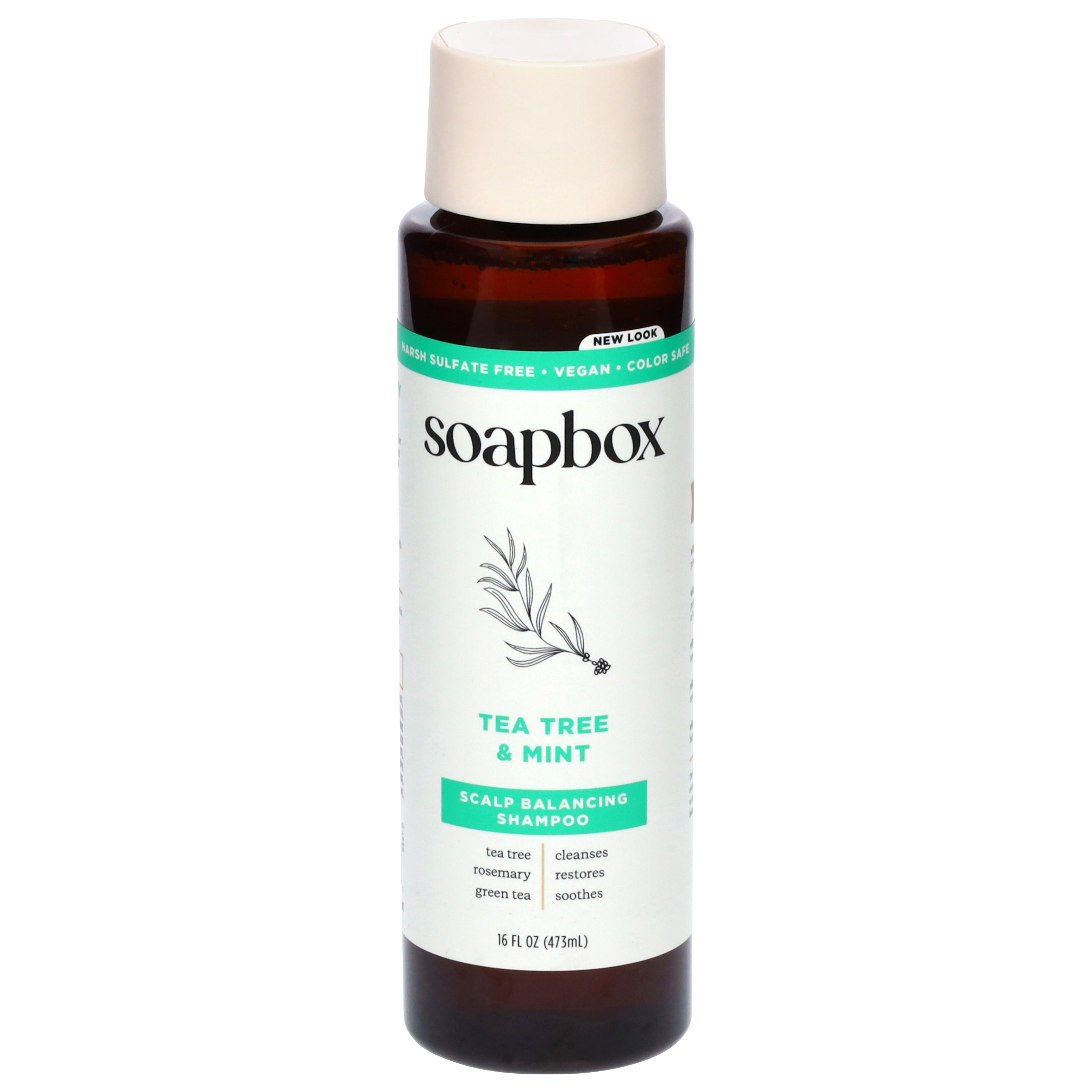 Soapbox Scalp Balancing Tea Tree & Mint Shampoo 16 fl oz - Case of 1