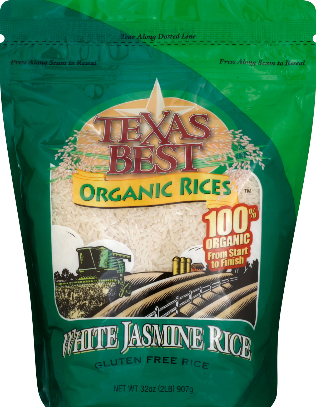 Texas Best White Jasmine Rice 32 oz - Case of 6