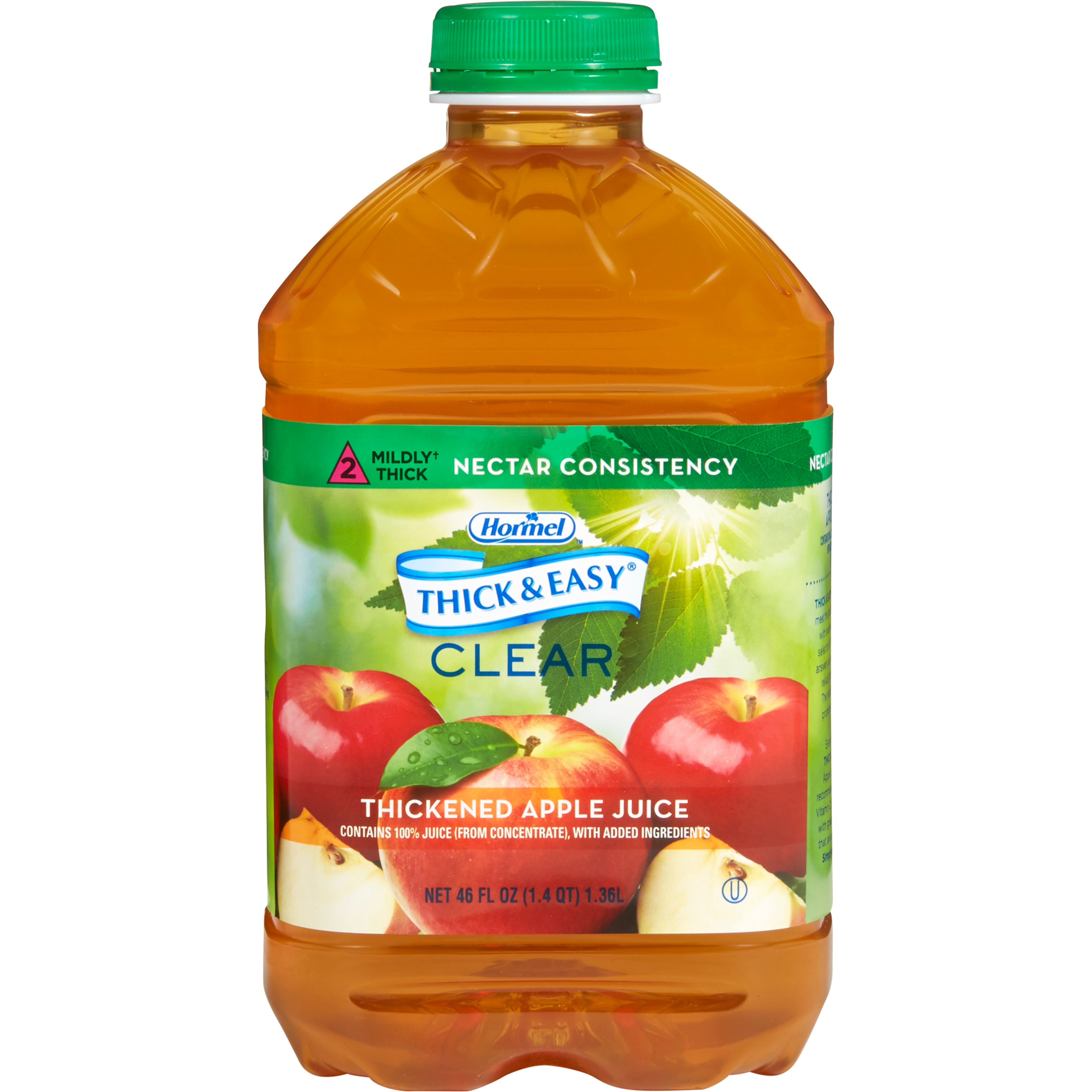 Lyons Magnus LLC - Thickened Beverage Thick & Easy® 46 oz. Bottle Apple Flavor Liquid IDDSI Level 2 Mildly Thick [1/EA]