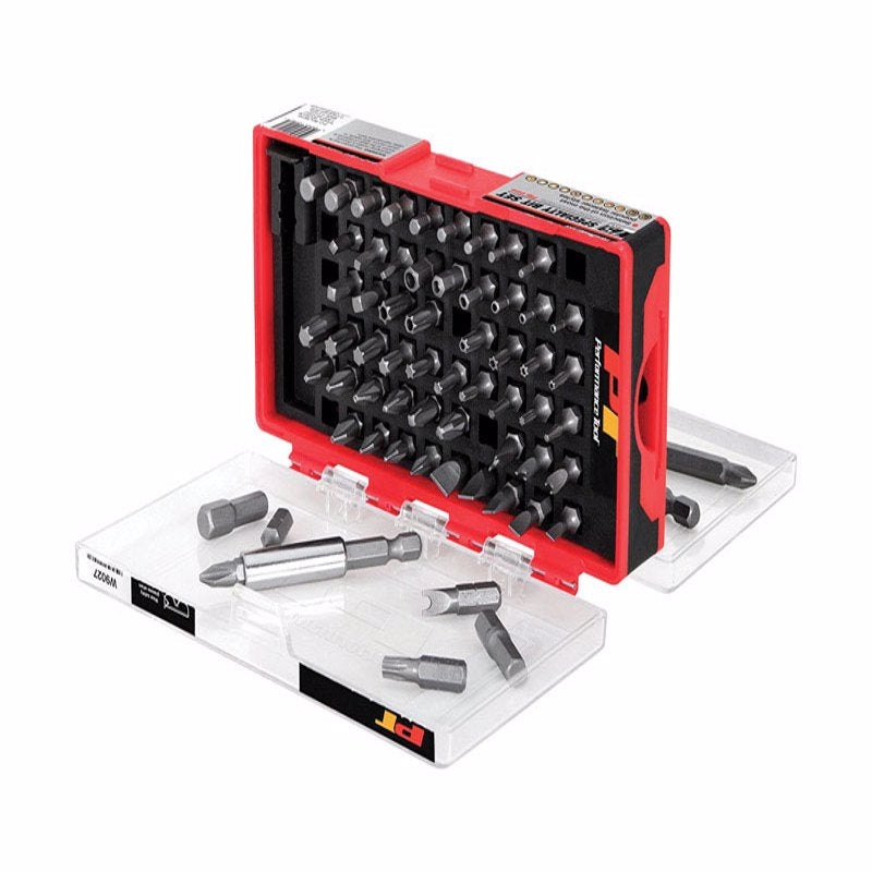 PERFORMANCE TOOL - Performance Tool Assorted 1 in. L Driver Bit Set Multi-Material 75 pc