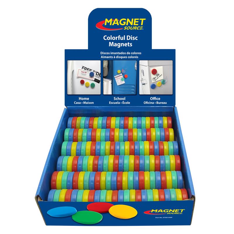 MAGNET SOURCE - Magnet Source 1.25 in. L X 0.25 in. W Assorted Disc Magnets 0.5 lb. pull 1 pk