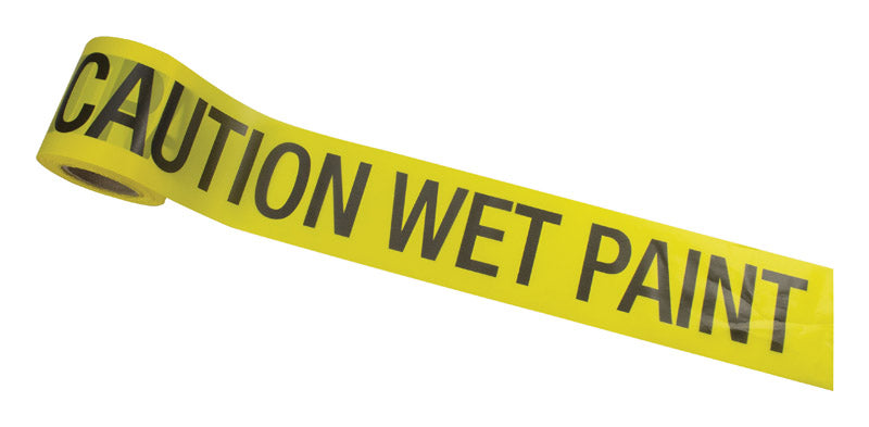 C.H. HANSON - C.H. Hanson CH Hanson 200 ft. L X 3 in. W Plastic Caution Wet Paint Barricade Tape Yellow