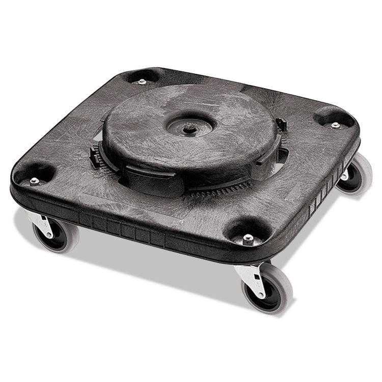 Rubbermaid Commercial - Brute Container Square Dolly, 300 lb Capacity, 17.25 x 6.25, Black