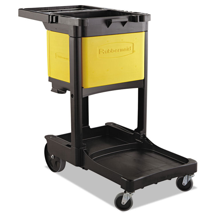 Rubbermaid Commercial - Locking Cabinet, For Rubbermaid Commercial Cleaning Carts, Yellow