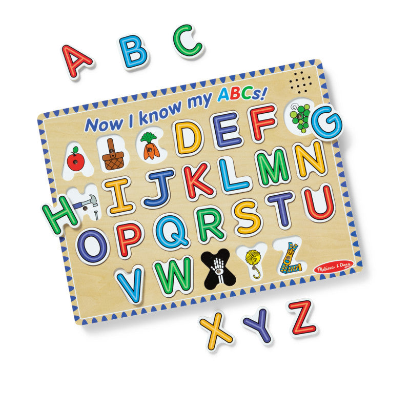 MELISSA & DOUG - Alphabet Sound Puzzle, 13.25" x 10", 26 Pieces