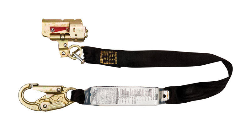 SAFETY WORKS - Safety Works Unisex Polyester Manual Rope Grab 12.7 in. L Black 1 pc