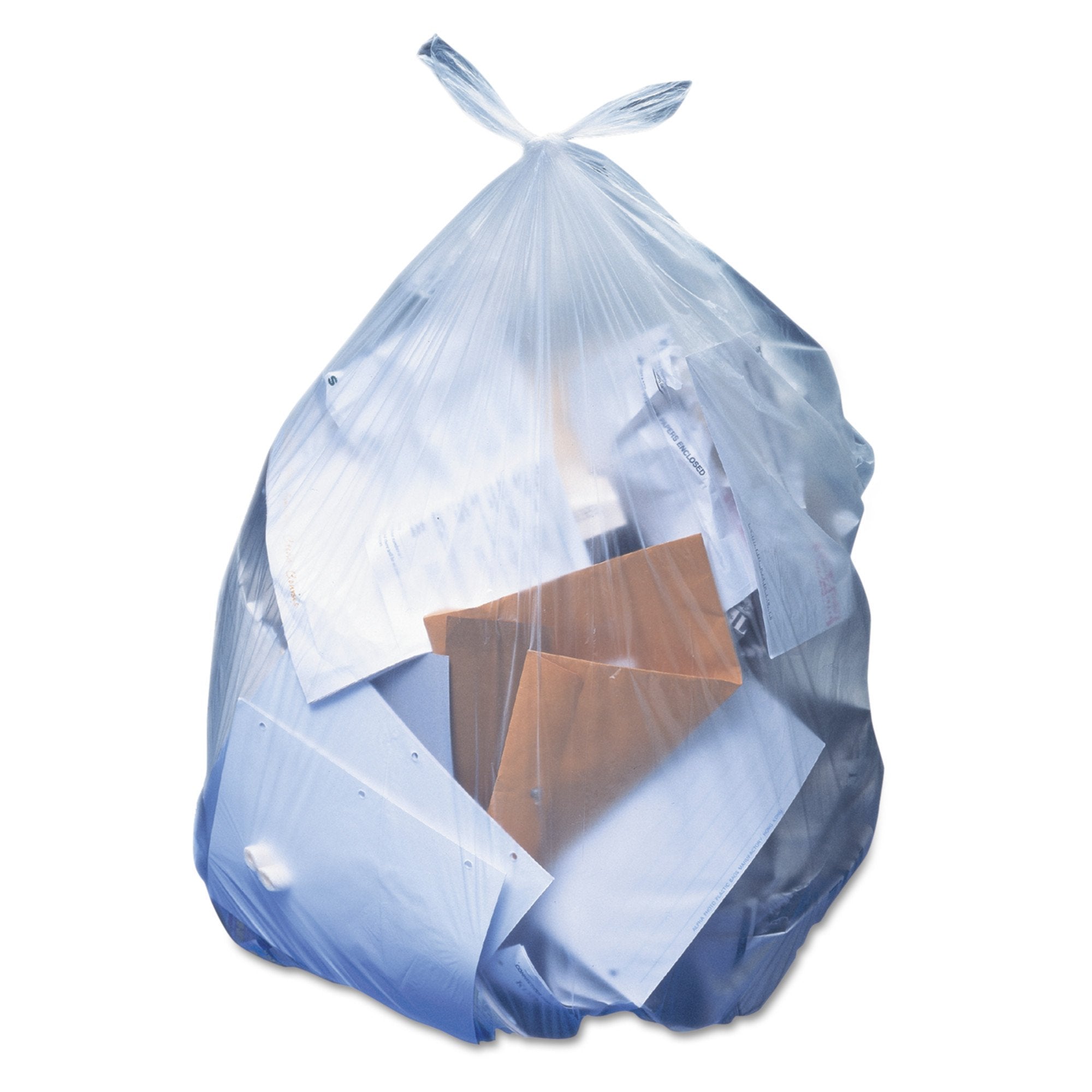 Lagasse - Trash Bag Heritage™ 60 gal. Clear LLDPE 1.1 mil 38 X 58 Inch Star Seal Bottom Flat Pack [100/CS]