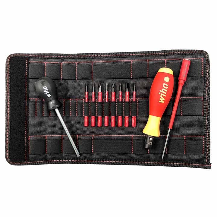 Wiha Insulated TorqueVarioS 10 to 50 In/lbs and SlimLine Blade Set (11 Piece Set)