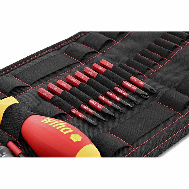 Wiha Insulated TorqueVarioS 10 to 50 In/lbs and SlimLine Blade Set (11 Piece Set)