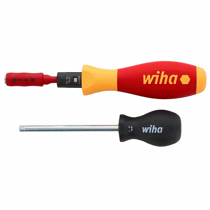 Wiha Insulated TorqueVarioS 10 to 50 In/lbs and SlimLine Blade Set (11 Piece Set)