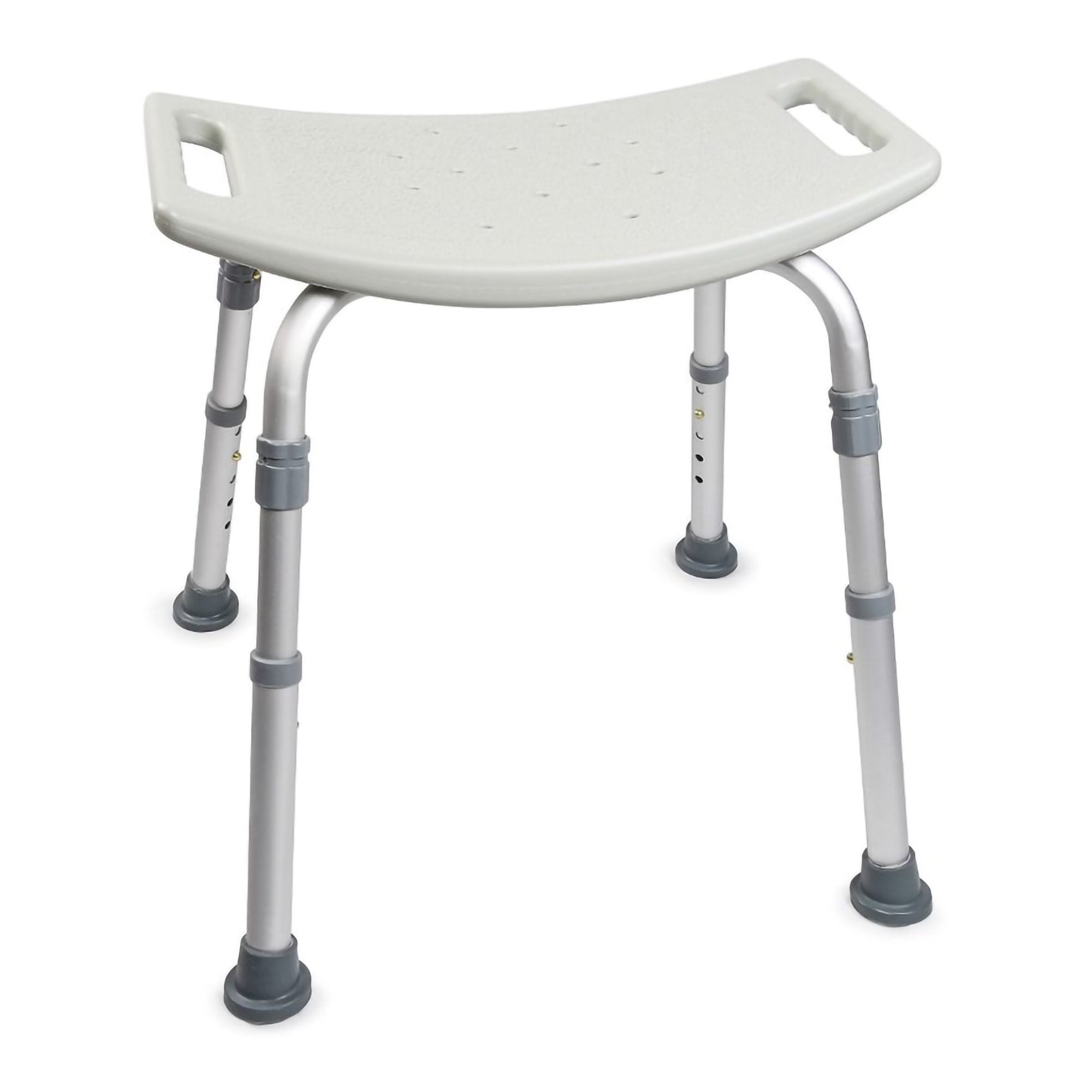 McKesson Brand - Bath Bench McKesson Without Arms Aluminum Frame Without Backrest 19-1/4 Inch Seat Width 300 lbs. Weight Capacity [1/EA]