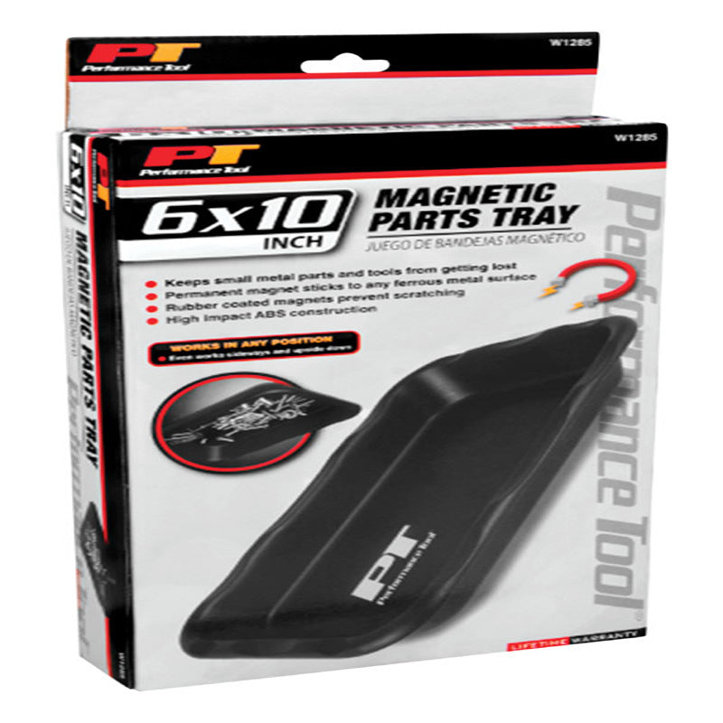 PERFORMANCE TOOL - Performance Tool 10 in. L X 6 in. W Black Magnetic Tray 1 pc