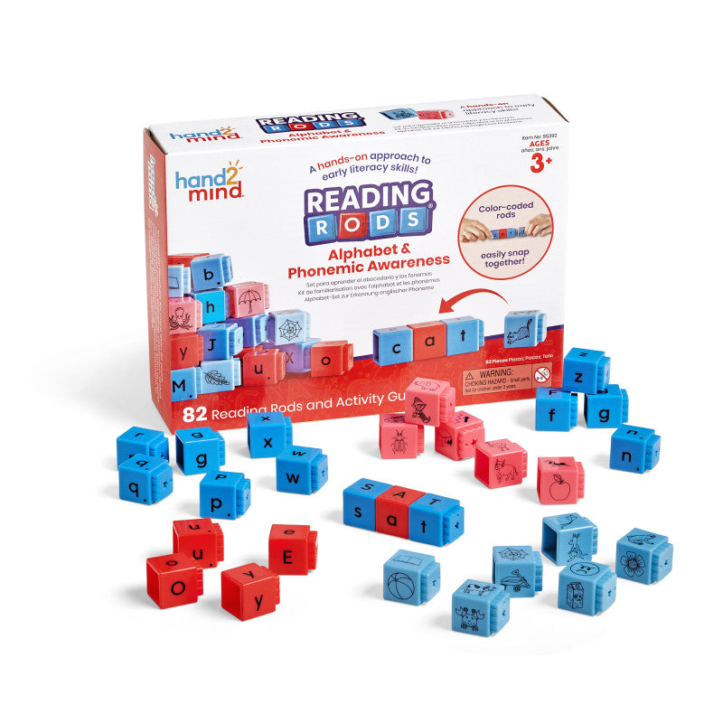 HAND2MIND - Reading Rods Alphabet & Phonemic Awareness Set