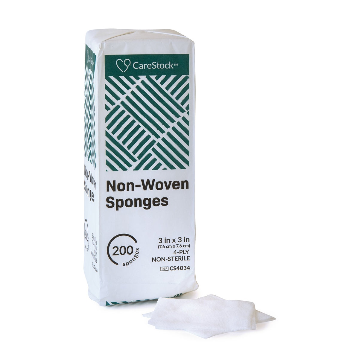 CareStock - Gauze Sponge CareStock™ 4 X 4 Inch 4-Ply NonSterile 200 per Pack [200/PK]