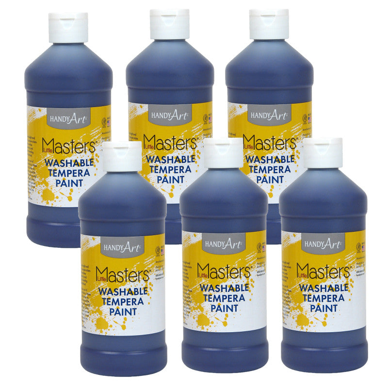 HANDY ART - Little Masters™ Washable Paint, Violet, 16 oz., Pack of 6