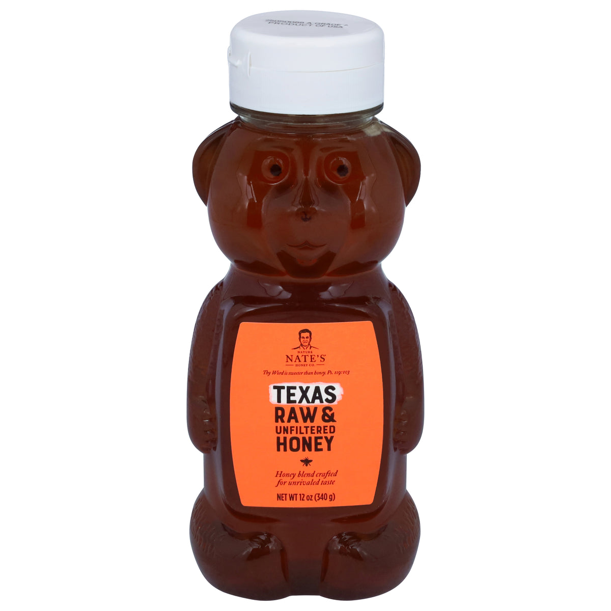 Nature Nate's Honey Co. Texas Raw & Unfiltered Honey 12 oz - Case of 6