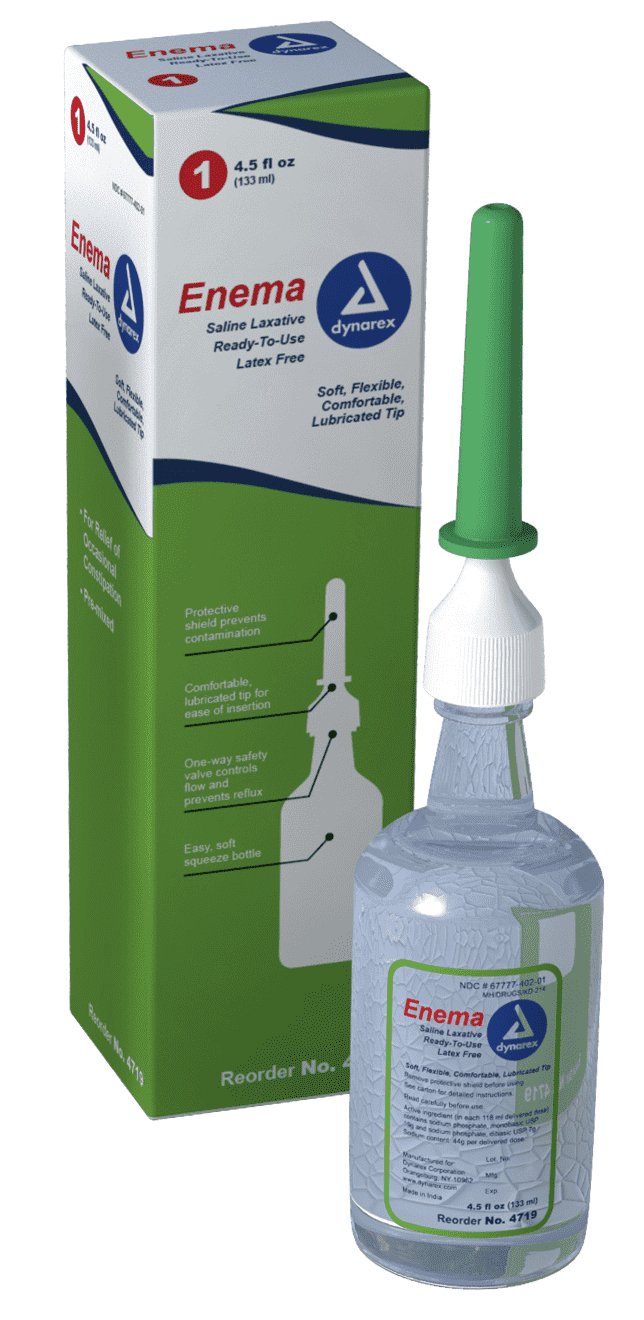 Dynarex - Enema 4.5 oz. 100% Strength Saline Enzyme [1/EA]