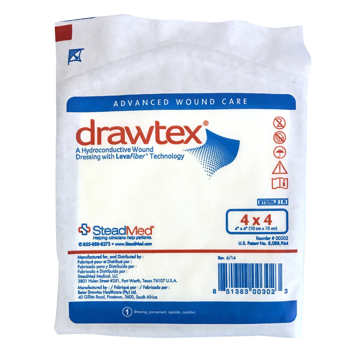 Urgo Medical North America LLC - Hydroconductive Wound Dressing Drawtex® 4 X 4 Inch Square [1/EA]