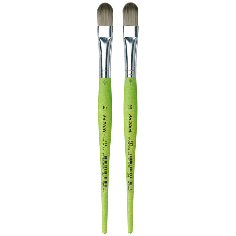FIT Synthetics Student Brush, Synthetic, Acrylic & Tempera, Filbert, Series 375, Size 16, Pack of 2