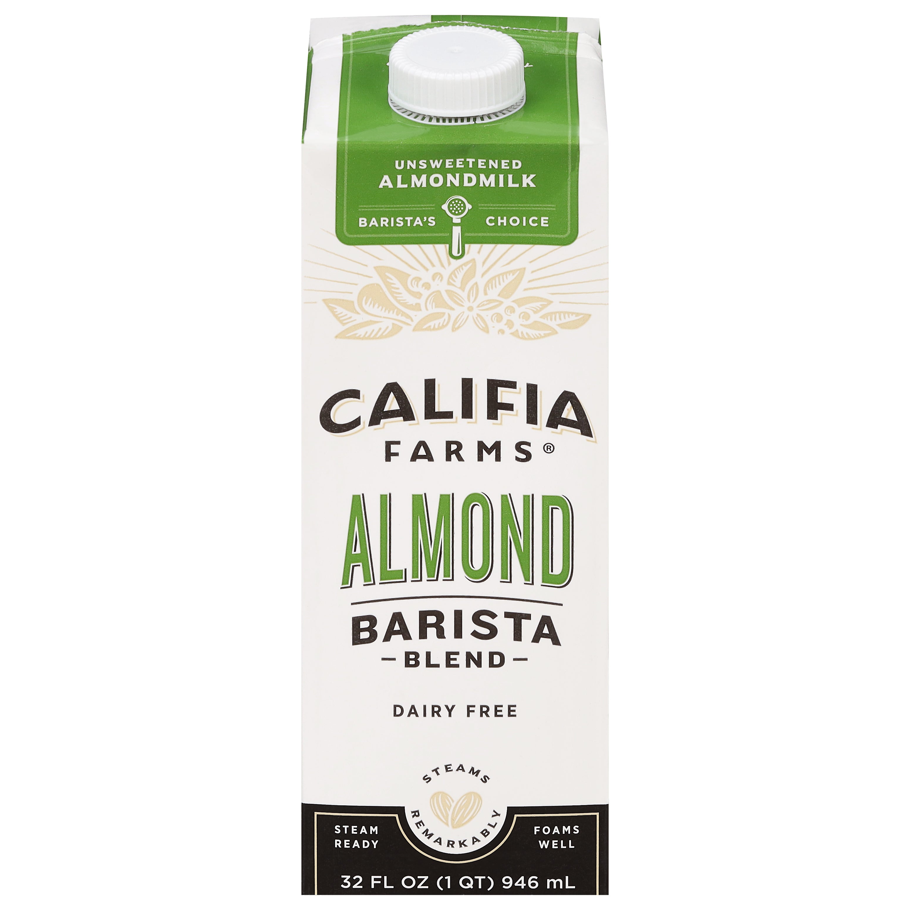 Califia Farms Barista Blend Unsweetened Almondmilk 32 fl oz - Case of 6