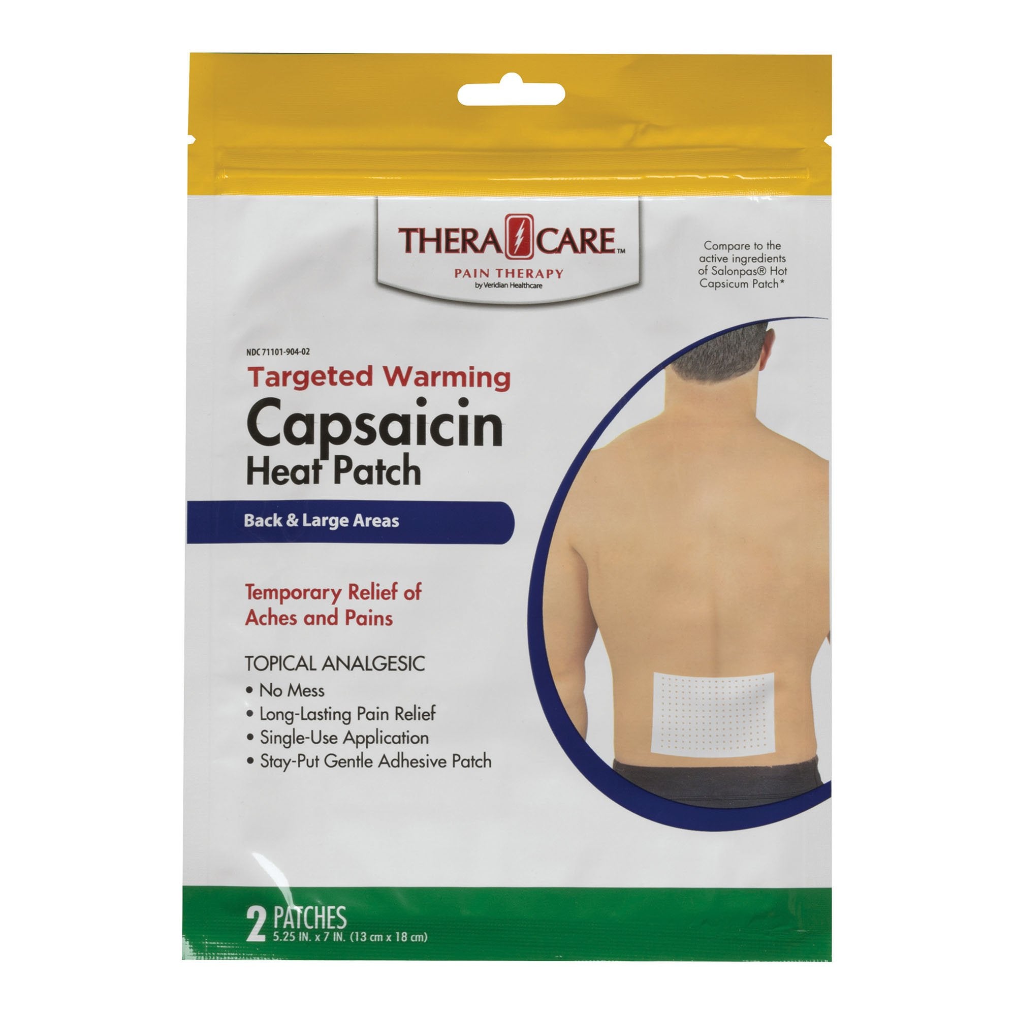 Veridian Healthcare LLC - Topical Pain Relief TheraCare Capsaicin Patch [40/CS]