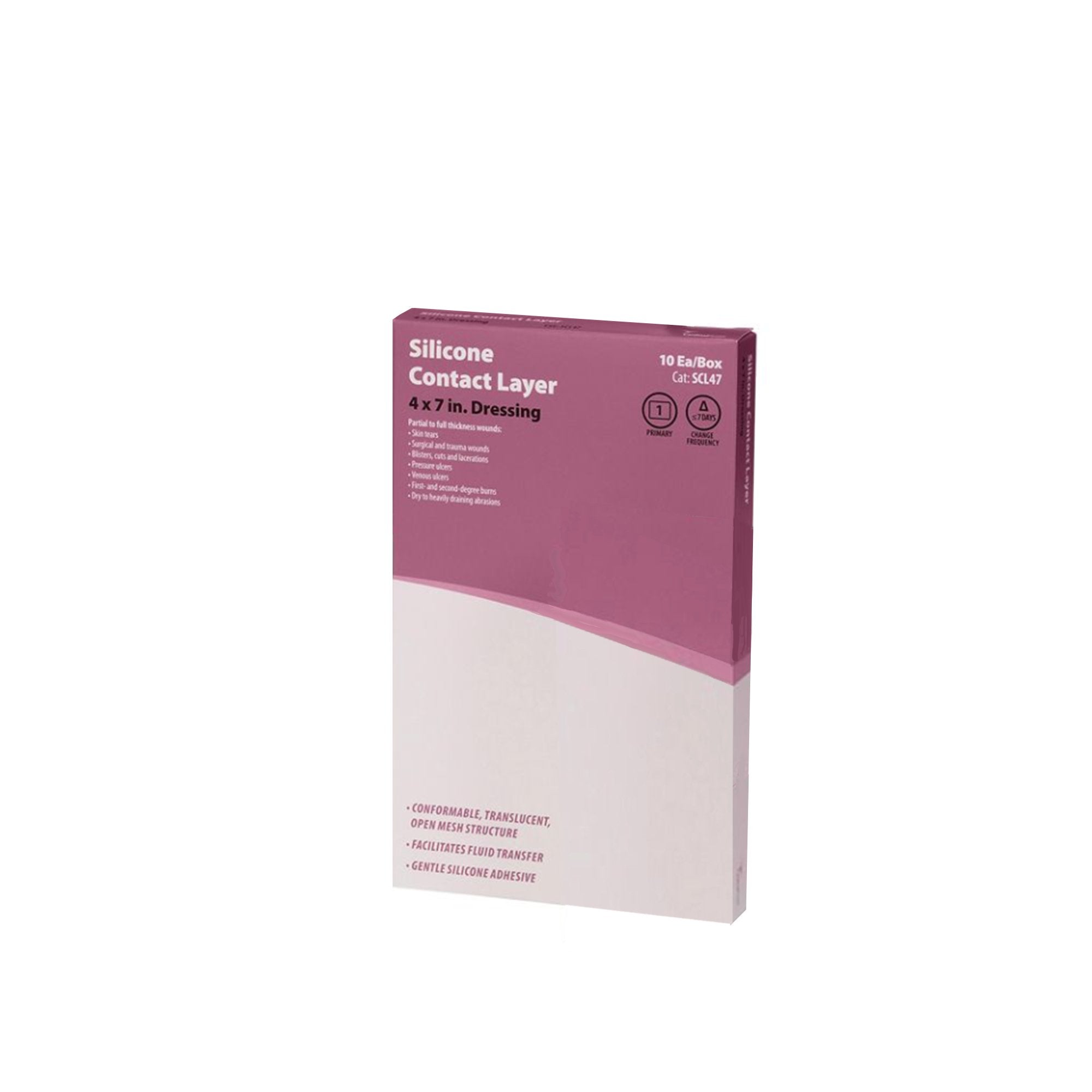 Cardinal - Wound Contact Layer Dressing Cardinal Health™ 4 X 7 Inch Sterile [10/BX]