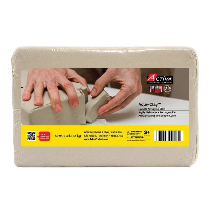 ACTÍVA - Activ-Clay™ Air Dry Clay, White, 3.3 lbs.