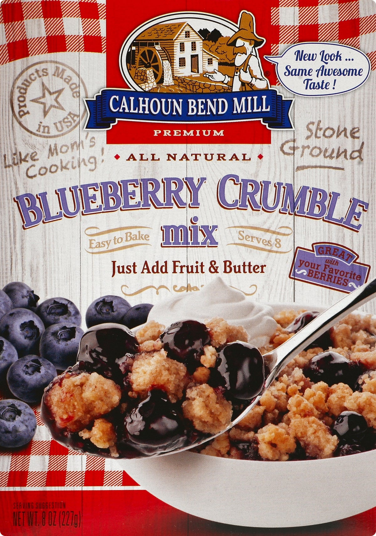 Calhoun Bend Blueberry Crumble Mix 8 oz - Case of 6