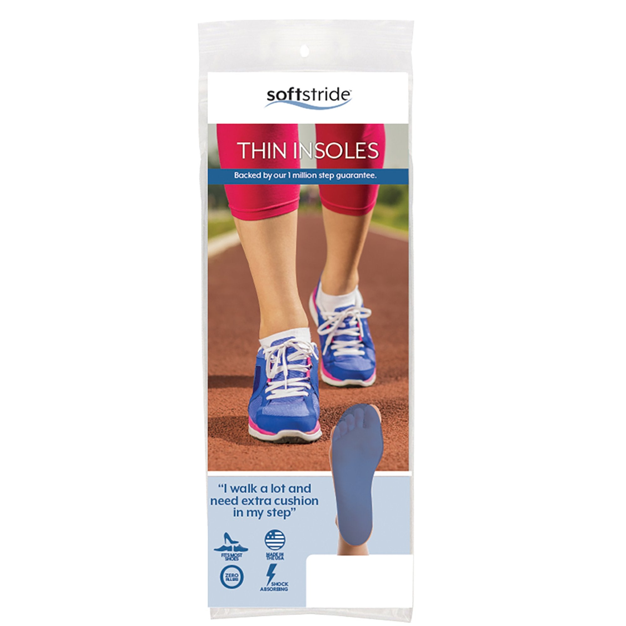 Brownmed - Insole Soft Stride™ Thin Insole Full Length Polymer Female 7 to 9 / Male 6 to 8 [1/EA]