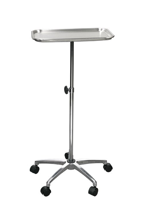 Drive Medical - Mobile Instrument Stand Hand Operated Single Post 5-Leg Base Small Tray [1/EA]