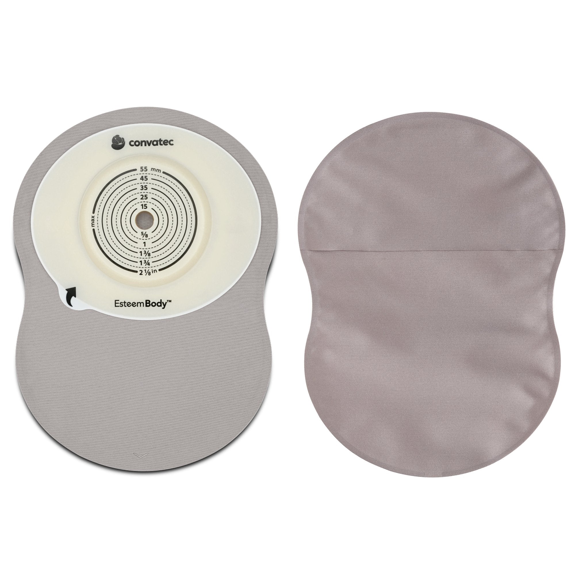 ConvaTec - Ostomy Pouch Esteem Body™ One-Piece System 9 Inch Length Convex, Trim To Fit 10 to 45 mm Stoma Closed End [30/BX]