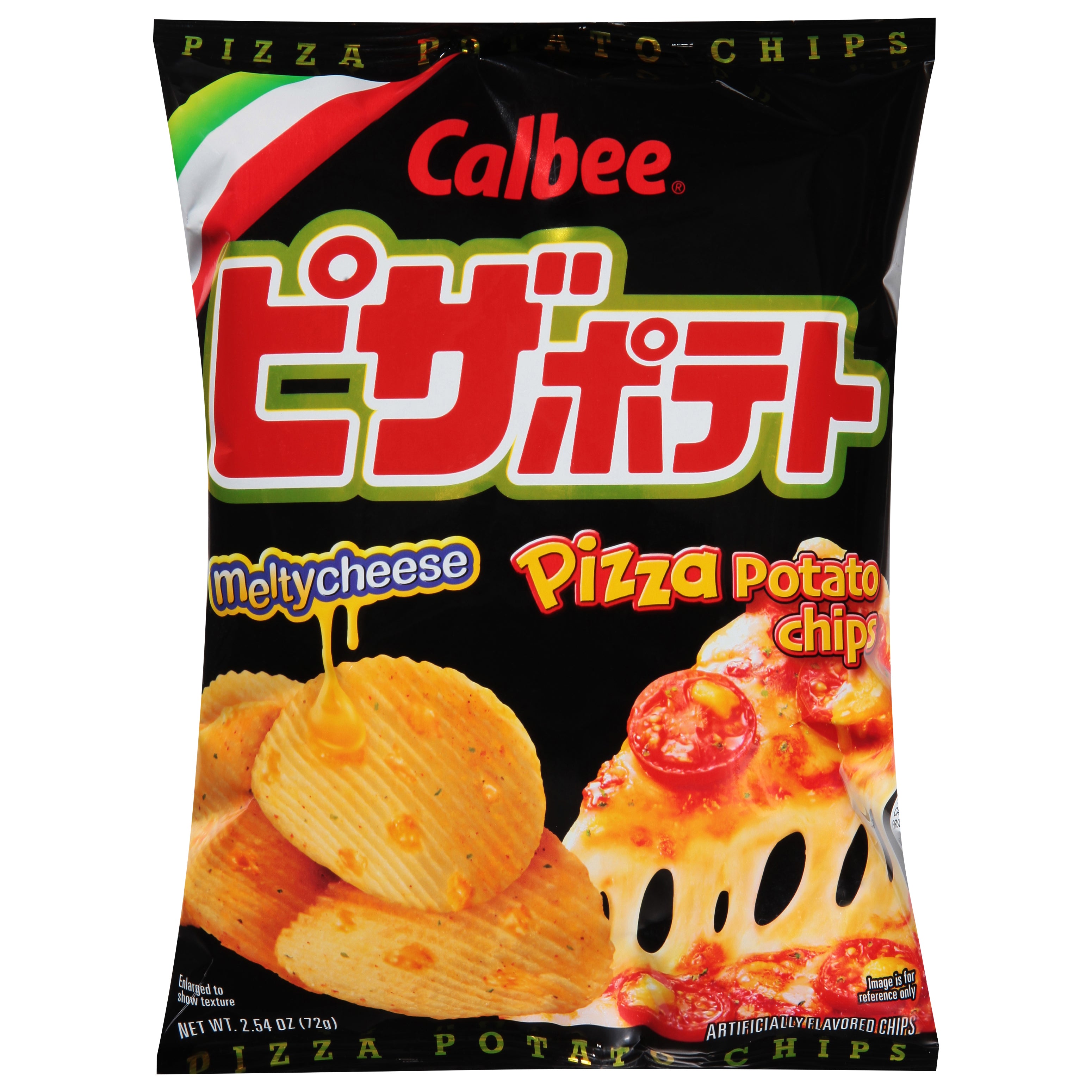 Calbee Pizza Melty Cheese Potato Chips 2.54 oz - Case of 24
