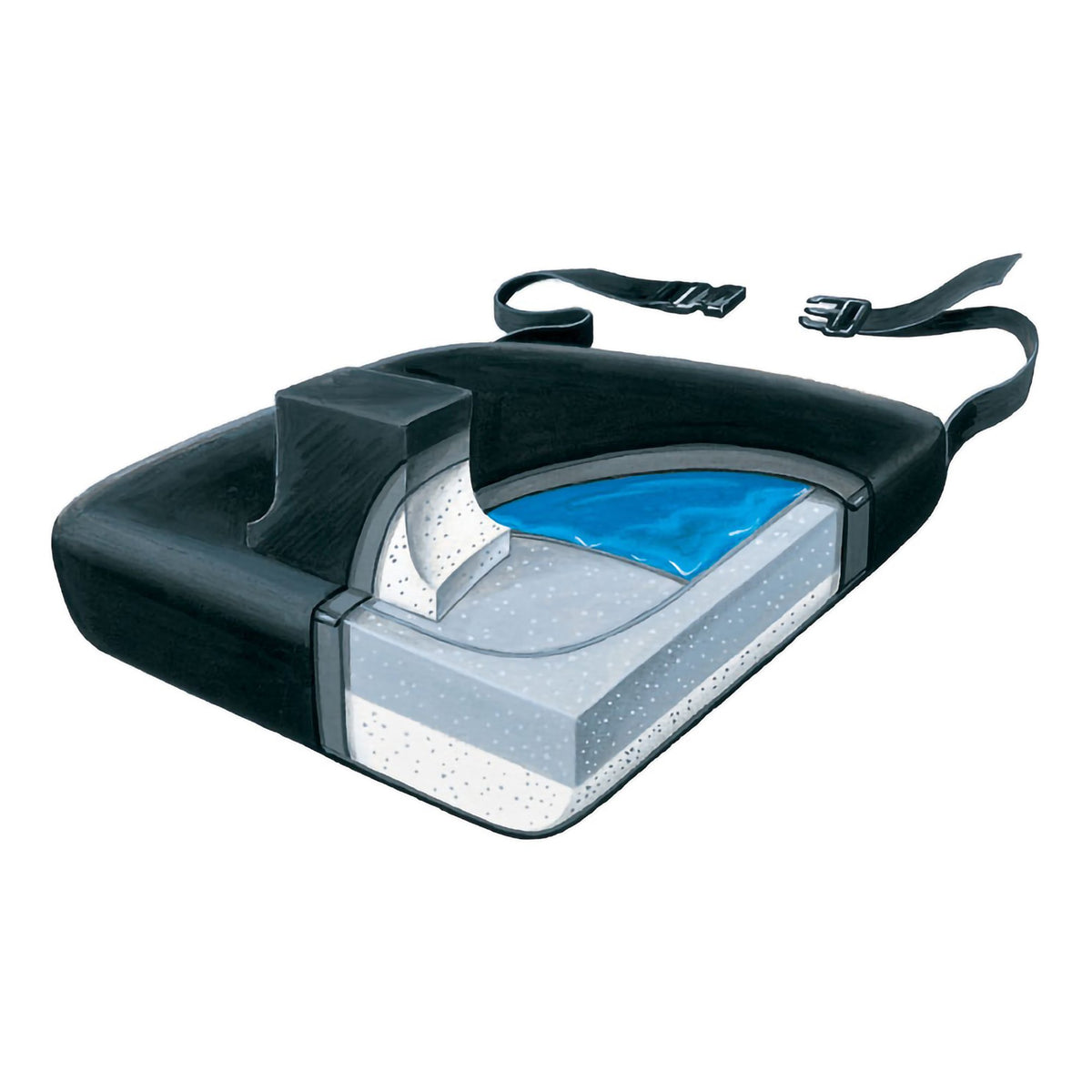 Skil-Care - Pommel Seat Cushion Skil-Care™ 18 W X 16 L X 3-1/2 D Inch Foam [1/EA]