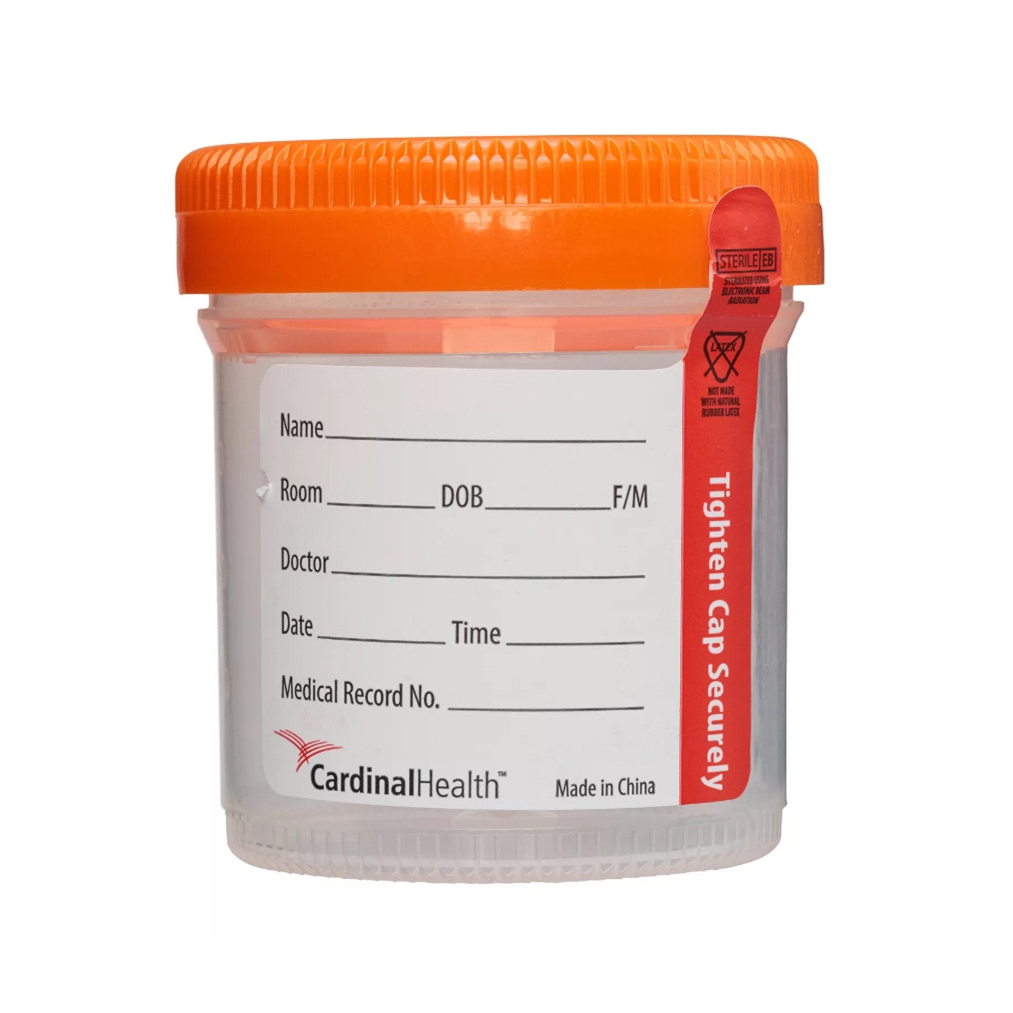 Cardinal - Urine Specimen Container 53 X 62 mm 90 mL (3 oz.) Screw Cap Sterile [100/PK]
