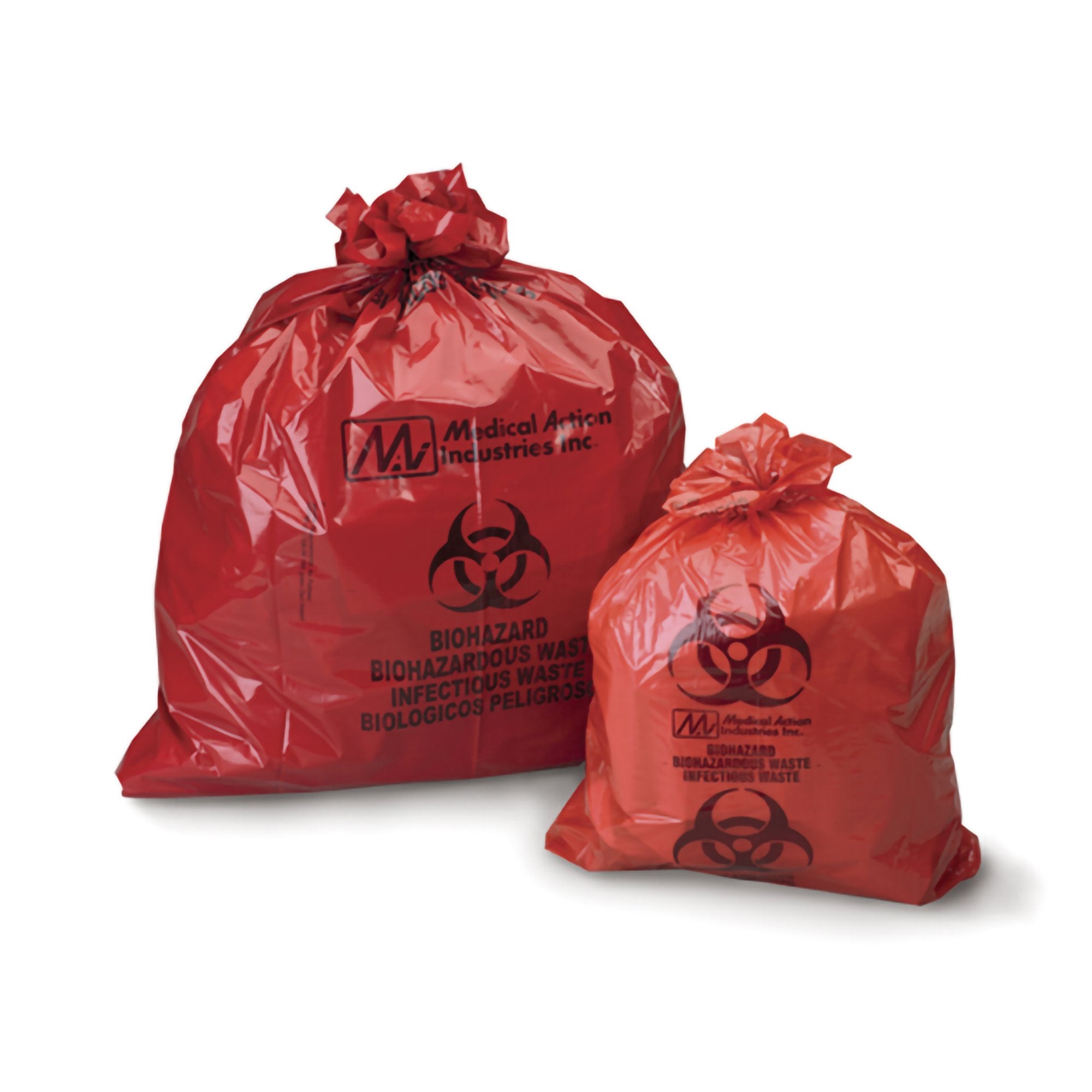Medegen Medical Products LLC - Biohazard Waste Bag Medegen Medical Products 44 gal. Red Bag Polyethylene 38 X 45 Inch [250/CS]