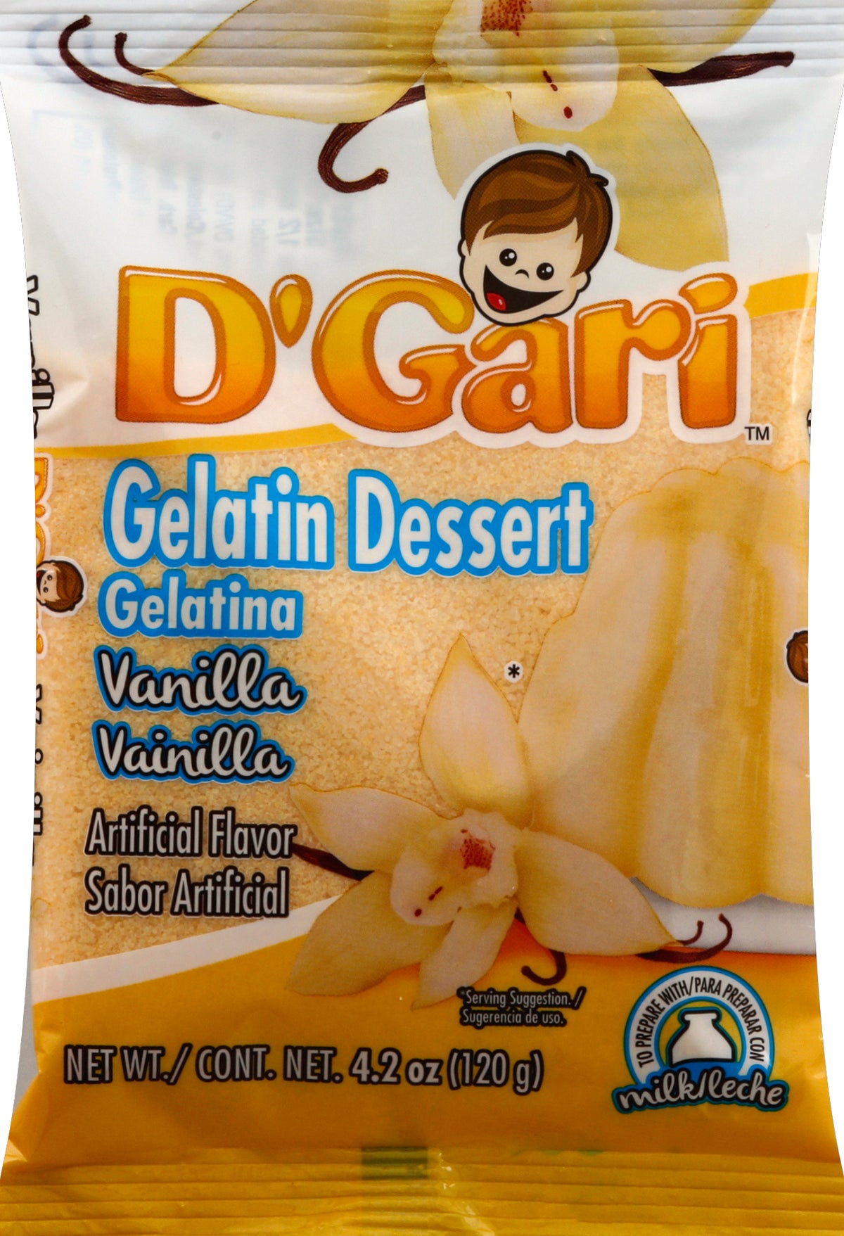 D'Gari Gelatin Dessert 4.2 oz - Case of 24
