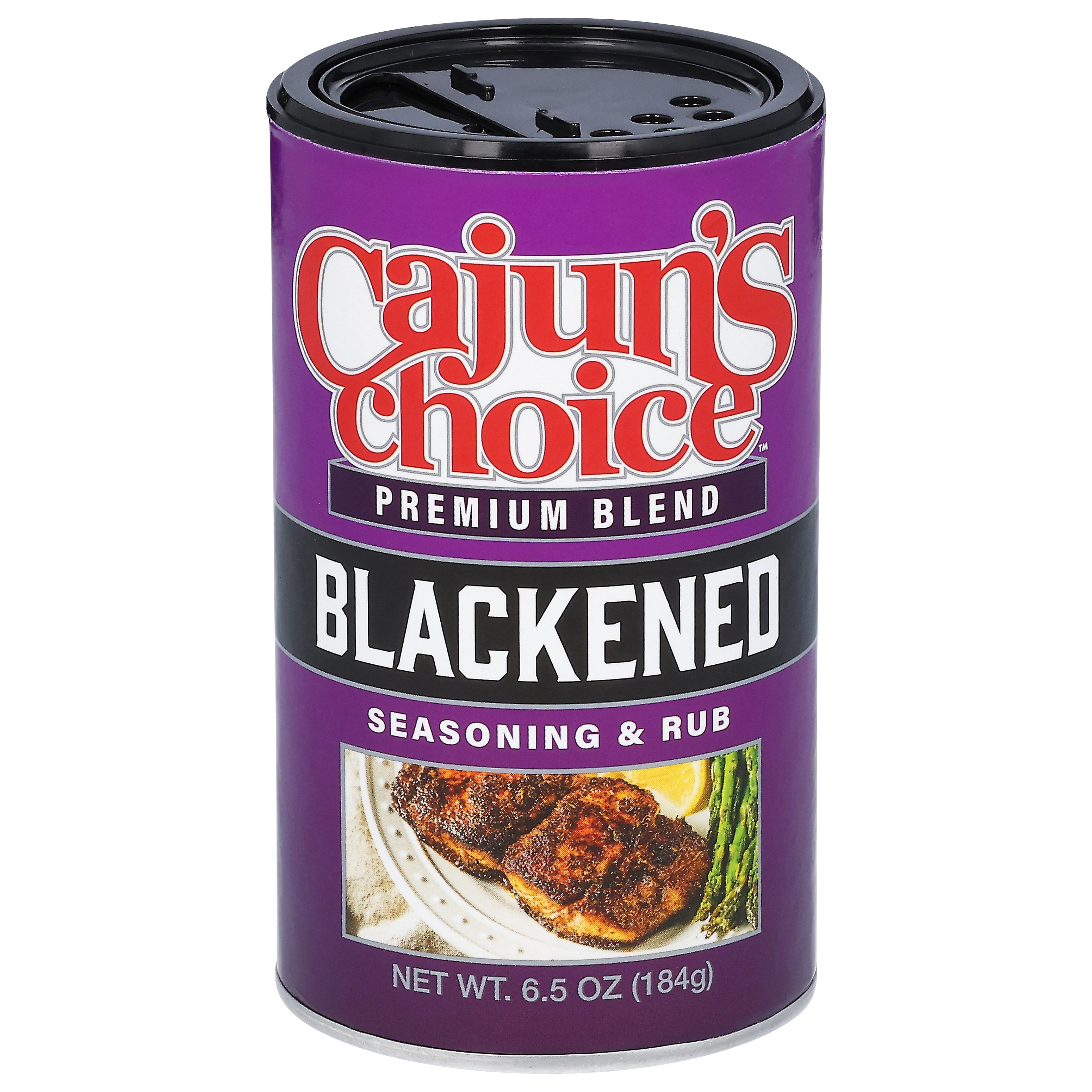 Cajun's Choice Blackened Premium Blend Seasoning & Rub 6.5 oz - Case of 6