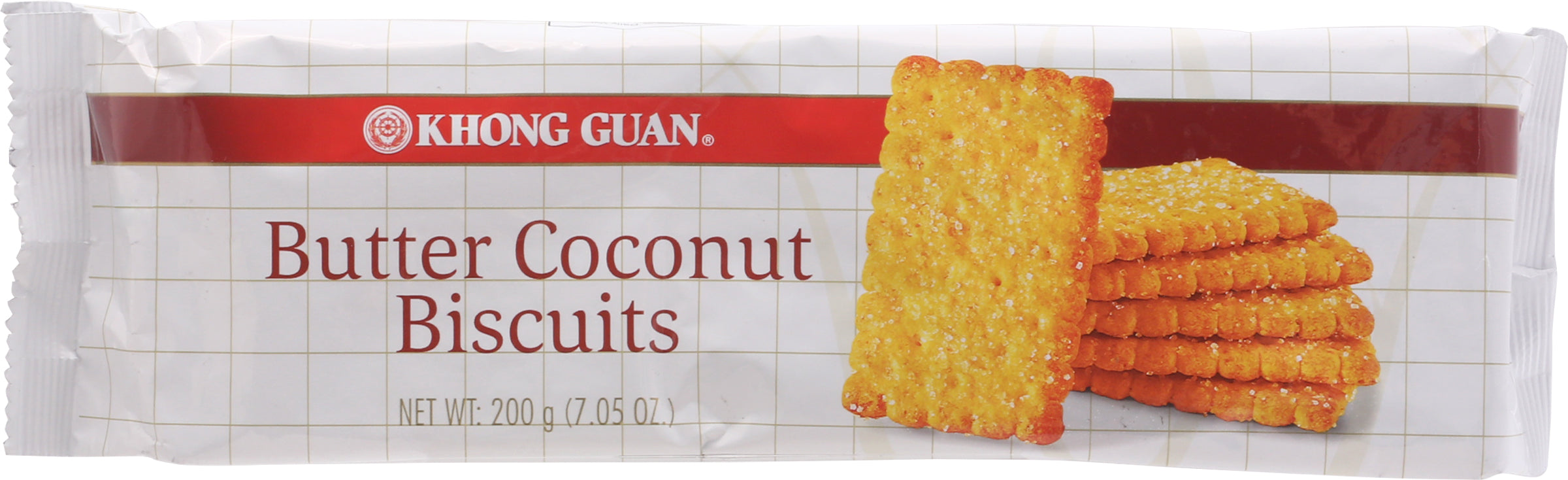 Khong Guan Butter Coconut Biscuits 7.05 oz - Case of 24