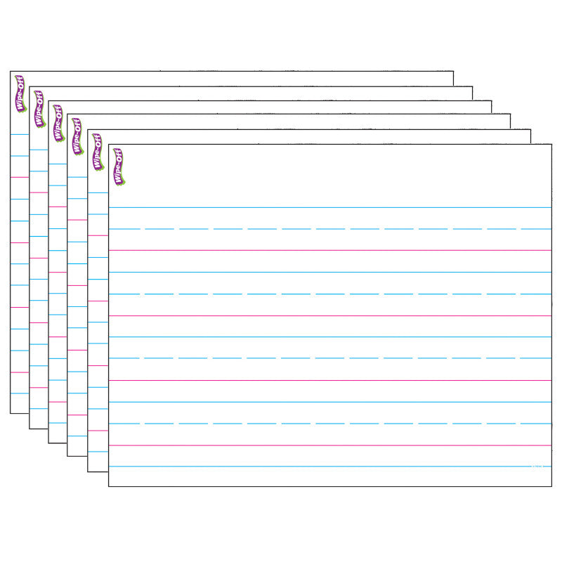 TREND - Handwriting Paper Wipe-Off® Chart, 17" x 22", Pack of 6