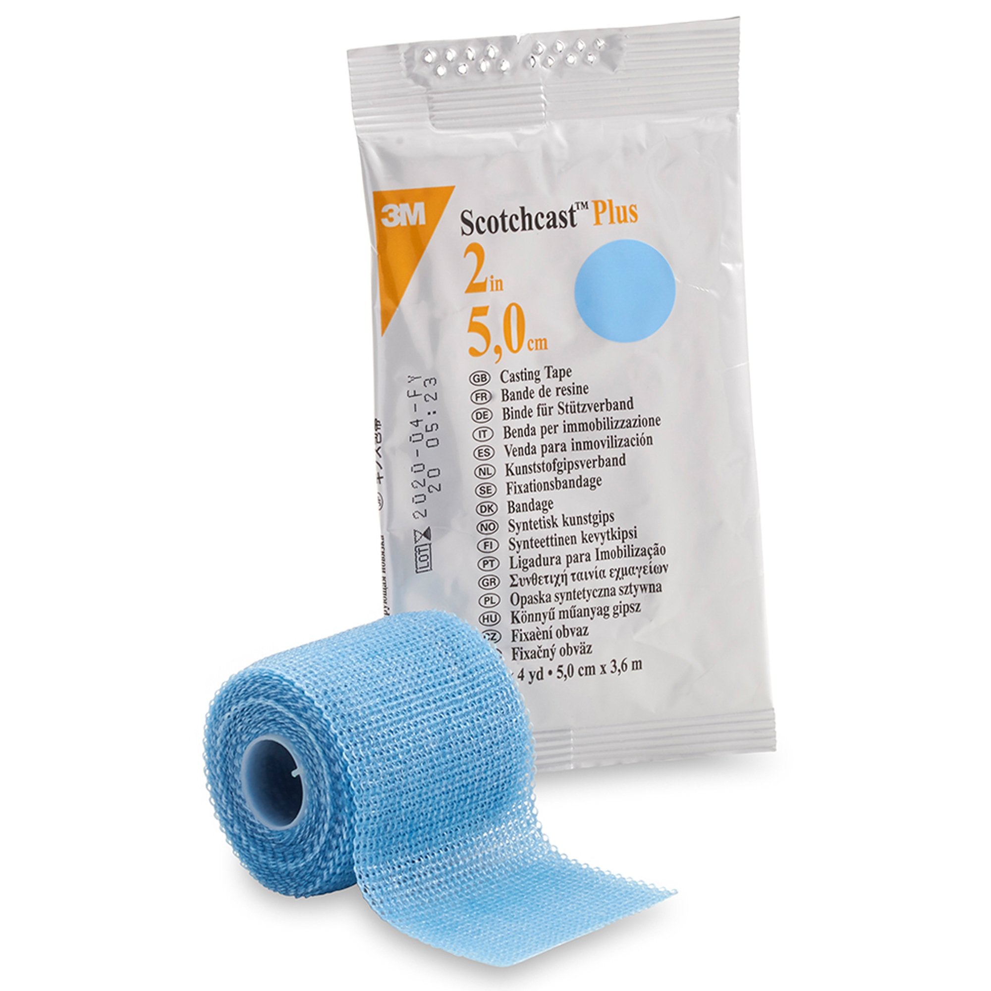 Solventum Corporation - Cast Tape 3M™ Scotchcast™ Plus 2 Inch X 12 Foot Fiberglass / Resin Light Blue [10/BX]