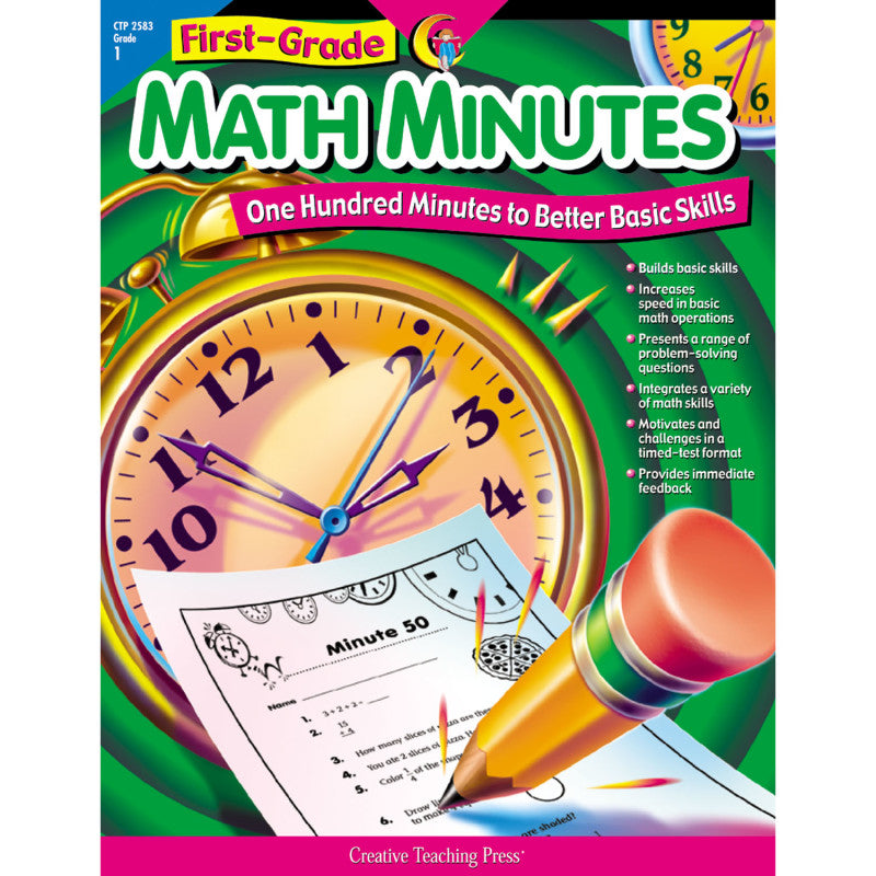 CREATIVE TEACHING PRESS - First-Grade Math Minutes Book
