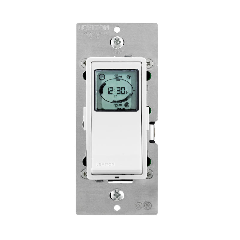 LEVITON - Leviton Decora Indoor Timer 120 V White