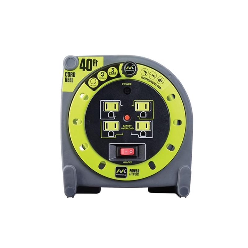 MASTERPLUG - Masterplug 40 ft. L PVC Cord Reel