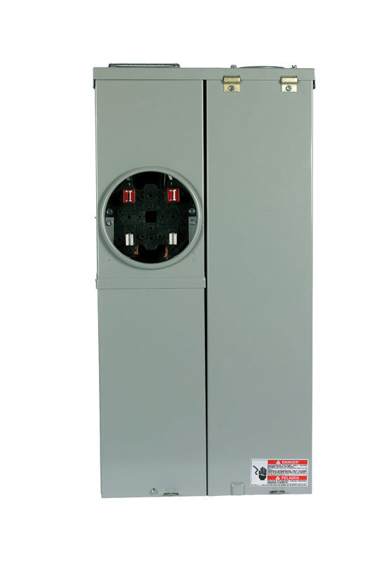 EATON - Eaton 200 amps 120/240 V 4 space 8 circuits Surface Mount Meter Breaker Load Center